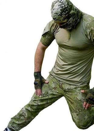 Тактична  форма forteks камуфляж green dark multicam літня футболка і штани
