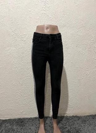 Черные джинсы скинни/черные джинсы женские/зауженные джинсы черные2 фото