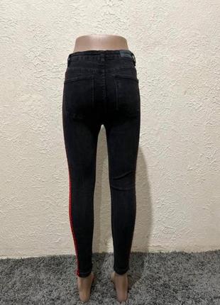 Черные джинсы скинни/черные джинсы женские/зауженные джинсы черные3 фото