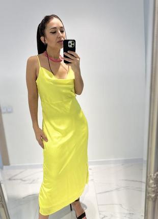 Платье в лимонном цвете 🔥2 фото