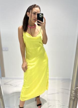 Платье в лимонном цвете 🔥5 фото