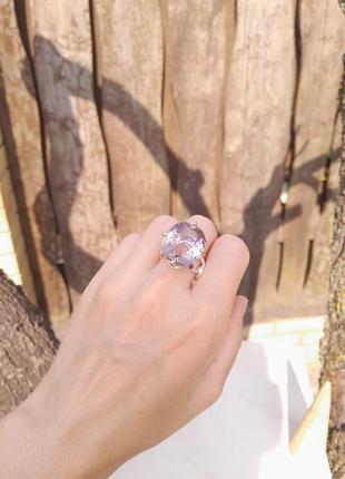 Серебряное кольцо с натуральным аметрином1 фото