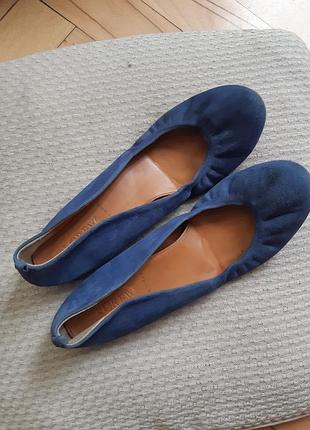 J.crew італія лодочки балетки оригінал брендові замшеві сині 38