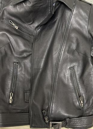 Натуральная кожаная куртка ветровка косуха1 фото