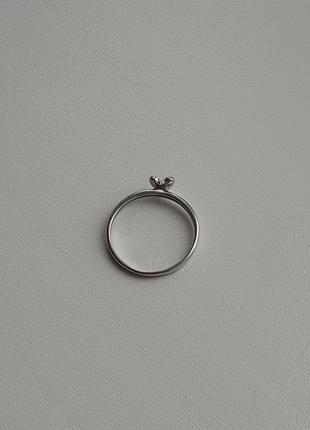 Серебряное кольцо сердце с эмалью3 фото