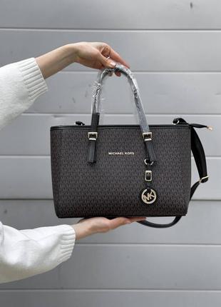 Жіноча сумка michael kors shopper brown