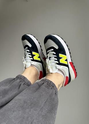 👟 кроссовки new balance 574 legacy black/yellow/red/ наляжка bs👟2 фото