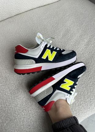 👟 кроссовки new balance 574 legacy black/yellow/red/ наляжка bs👟5 фото