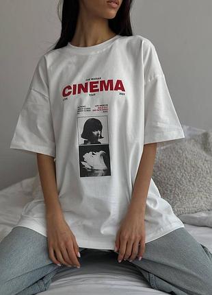 Футболка oversize с принтом