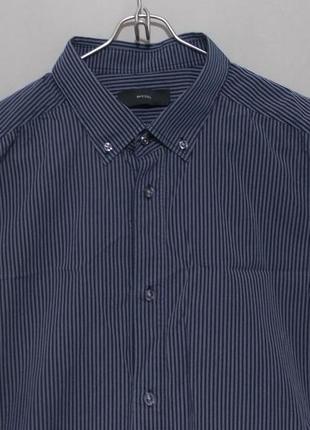 Рубашка сизо-синяя полоска 'diesel' 52-54р2 фото