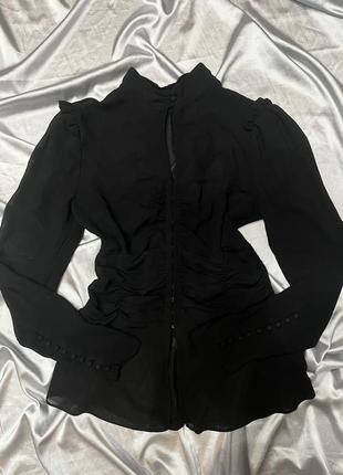 Готическая винтажная блуза