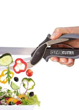 Универсальные ножи-ножницы clever cutter 2 в 13 фото