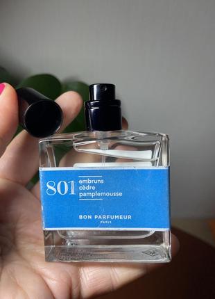 801 sea spray, cedar, grapefruit bon parfumeur парфум туалетна вода ніша2 фото