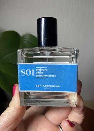 801 sea spray, cedar, grapefruit bon parfumeur парфум туалетна вода ніша6 фото