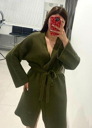 Кардиган жилет пальто кофтан кофта накидка весна плащ в'язане