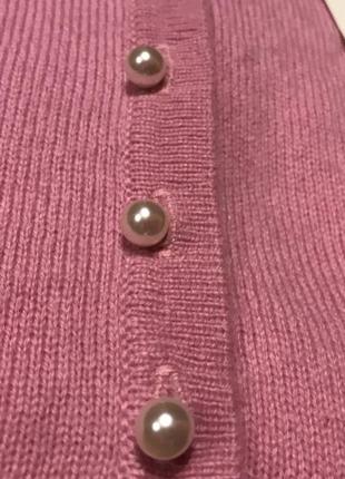Розовый свитер ( шерсть, кашемир), р. s/36-:388 фото