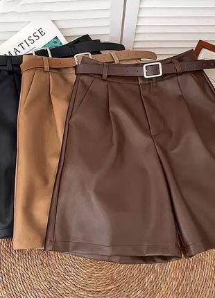 Шорты экокожа / передача