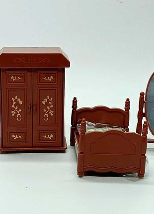 Игровой набор мебели yi wu jiayu спальня "santomle" для флоксовых животных b142 фото