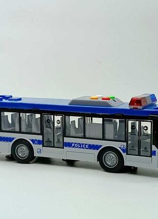 Автобус yi wu jiayu "police" 28 см музичний синій rj5513a