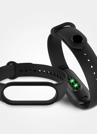 Браслет на mi band 4,5,6,7 чорний