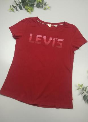 Жіноча футболка levis оригінал, червона футболка