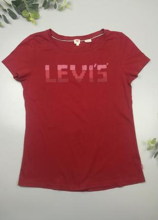 Женская футболка levis оригинал, красная футболка2 фото