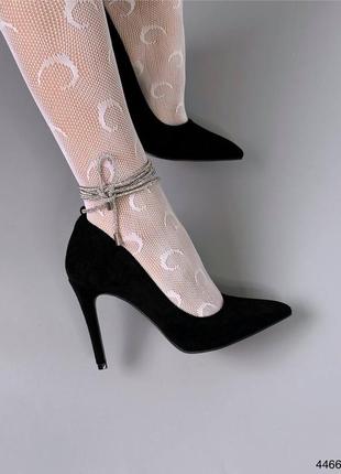 Элегантные туфли на завязках женские экозамша2 фото