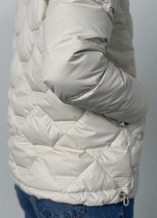 Жіноча демісезонна куртка в молочному кольорі ( р. xs,s, l, xl)4 фото