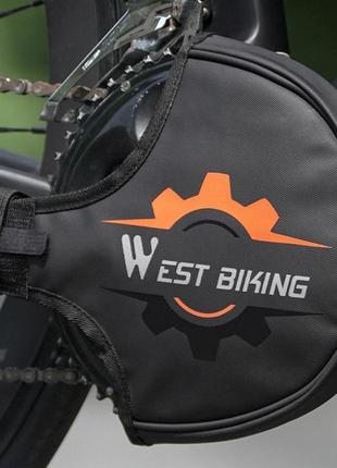Чохол для великої зірки велосипеда west biking yp0719289 black dm-115 фото