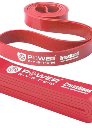 Эспандер-петля для фитнеса и кроссфита резинка для тренировок power system ps-4053 (15-40 кг) красный dm-11