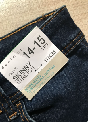 Крутые джинсы подростку stretch skinny fit от primark. рост 170 (14-15 лет)5 фото