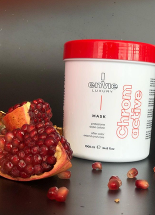 Маска для защиты цвета окрашенных волос с экстрактом граната envie chromactive color soft Sugar mask