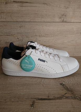 Кроссовки  пума puma smash perf 43-44 р 28 cm кожа1 фото