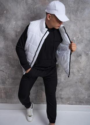 Распродажа ❗️ весенний спортивный комплект 3в1: костюм (худи + брюки) и жилетка