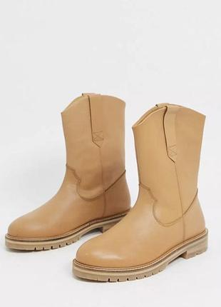 Кожаные сапоги, кожаные сапоги asos, кожаные ботинки