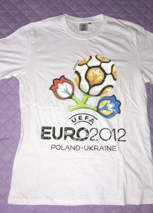 Легендарная футболка  euro 2012 белого цвета
