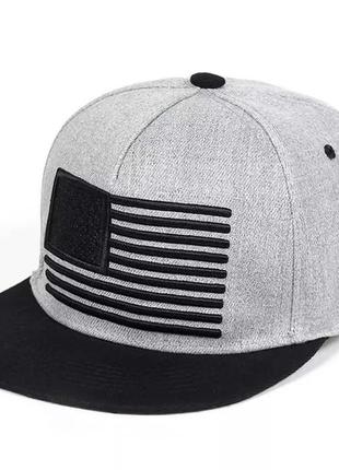 Кепка снепбек флаг america (usa) с прямым козырьком