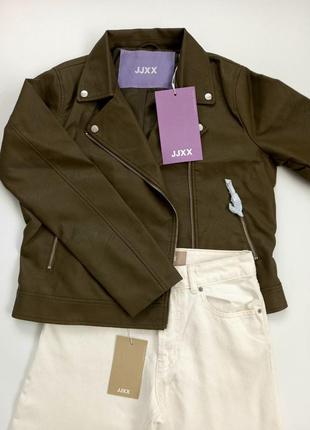 Куртка женская премиального бренда jjxx, эко-кожа4 фото