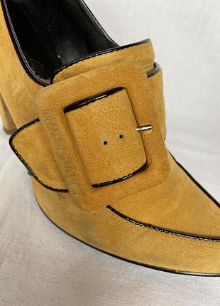 Замшевые туфли ботинки