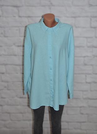 Сорочка лляна вільного крою