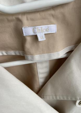 Бежевий тренч chloé xs оригінал8 фото