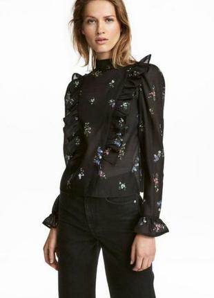 Блузка с рюшами  man H&M