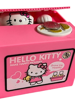 Скарбничка хелоу кітті hello kitty 12х10 см рожева