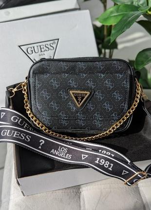 Сумочка guess кросс-боді з зовнішнім карманом4 фото