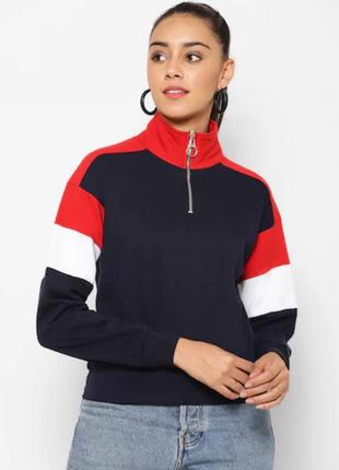 Укороченный свитшот толстовка divided by h&m.оверсайз