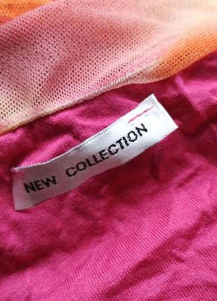 Сукня міді сітка з різнокольоровим принтом від new collection9 фото