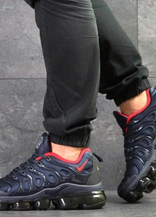 Кроссовки nike air vapormax plus сине-красные3 фото