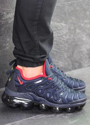 Кроссовки nike air vapormax plus сине-красные2 фото