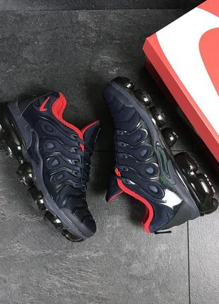 Кросівки nike air vapormax plus синьо-червоні4 фото