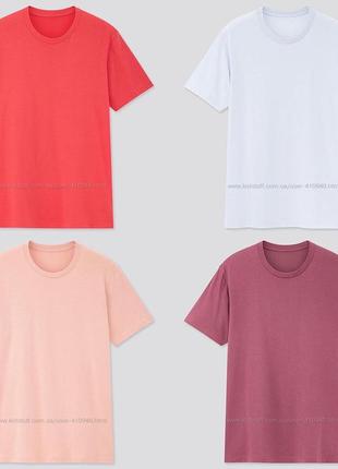 Футболка uniqlo з м'якого трикотажу dry crew neck short sleeve t-shirt1 фото